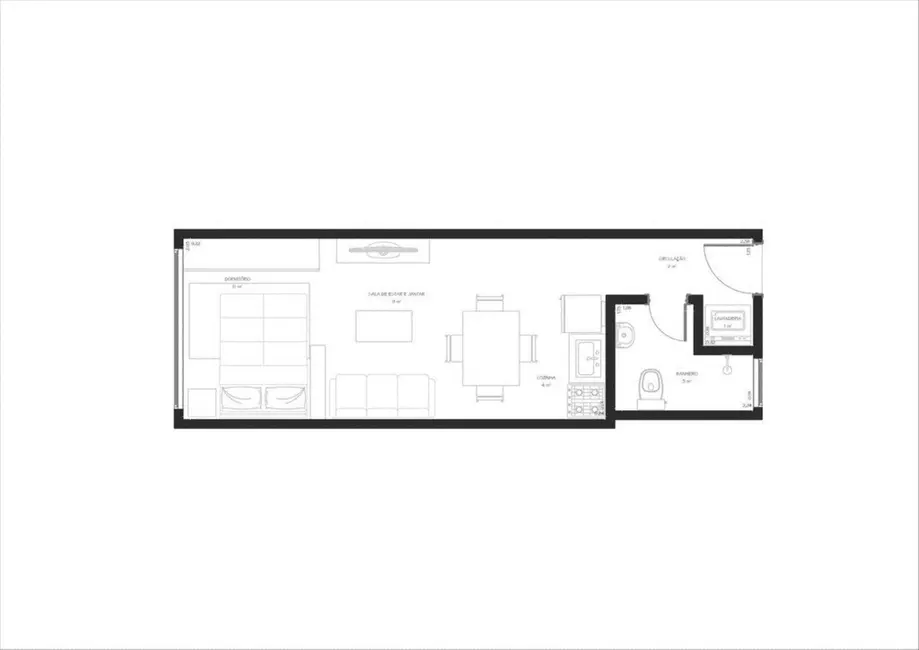 Apartamento com 1 quarto à venda, 37m2 em Sé, São Paulo - SP - imagem 7 Foto 7 de Apartamento com 1 quarto à venda, 37m2 em Sé, São Paulo - SP