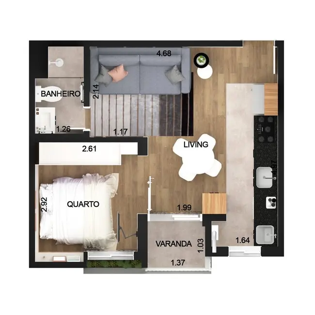 Foto 8 de Apartamento com 1 quarto à venda, 33m2 em Jardim Paulista, São Paulo - SP
