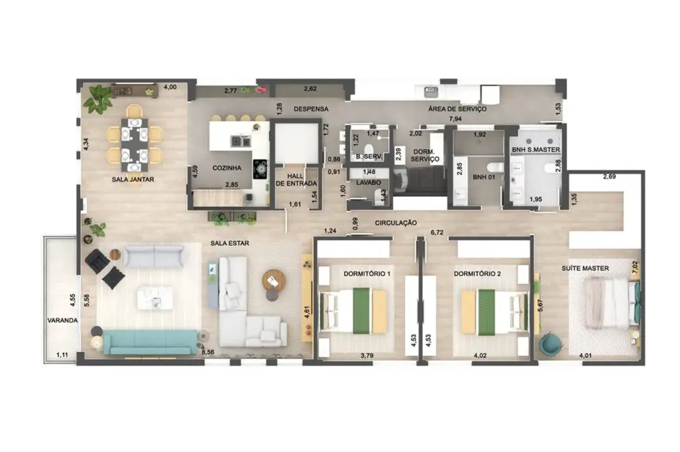 Foto 9 de Apartamento com 3 quartos à venda, 222m2 em Jardim Paulista, São Paulo - SP