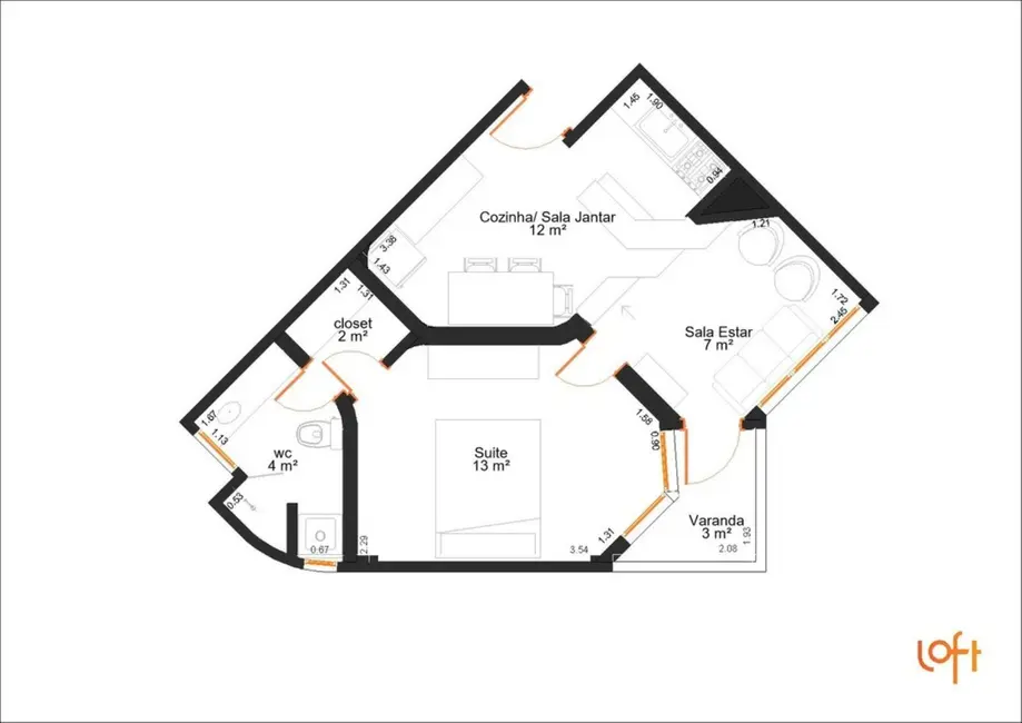 Foto 9 de Apartamento com 1 quarto à venda, 60m2 em São Paulo - SP