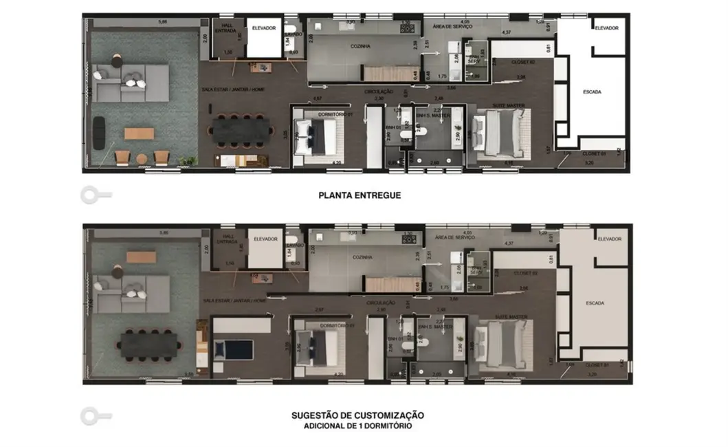 Apartamento com 3 quartos à venda, 207m2 em Jardim América, São Paulo - SP - imagem 9 Foto 9 de Apartamento com 3 quartos à venda, 207m2 em Jardim América, São Paulo - SP