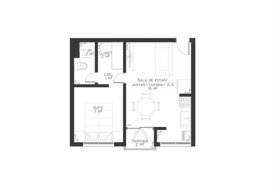 Foto 9 de Apartamento com 1 quarto à venda, 33m2 em Jardim Paulista, São Paulo - SP