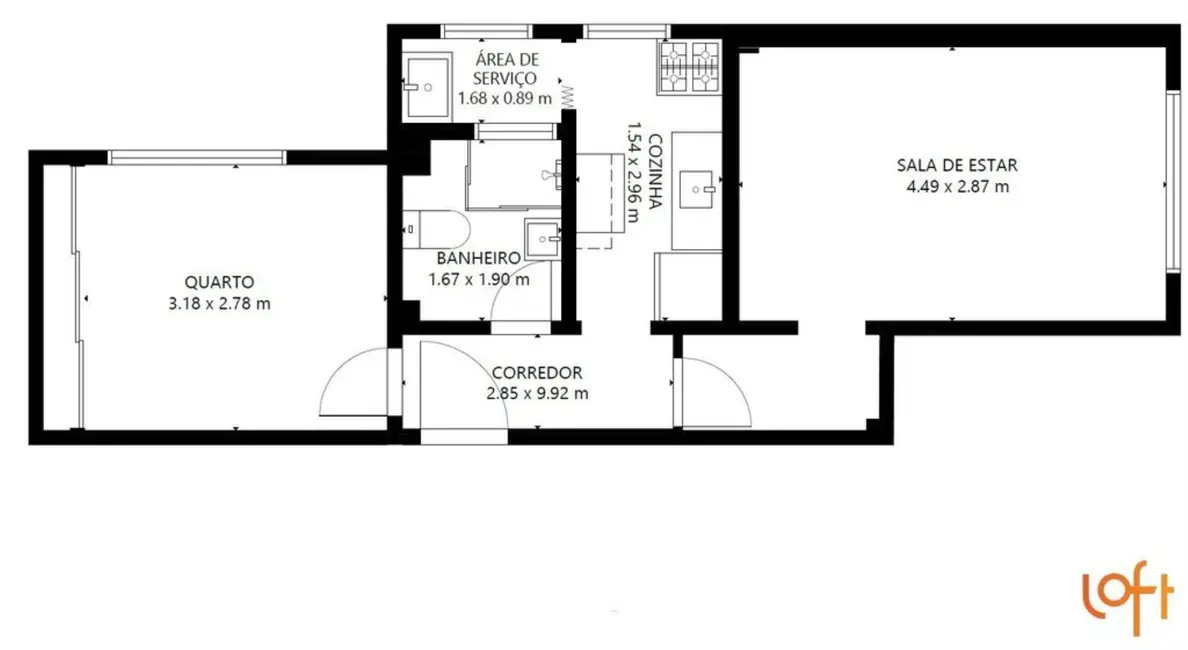 Foto 9 de Apartamento com 1 quarto à venda, 50m2 em Santa Cecília, São Paulo - SP