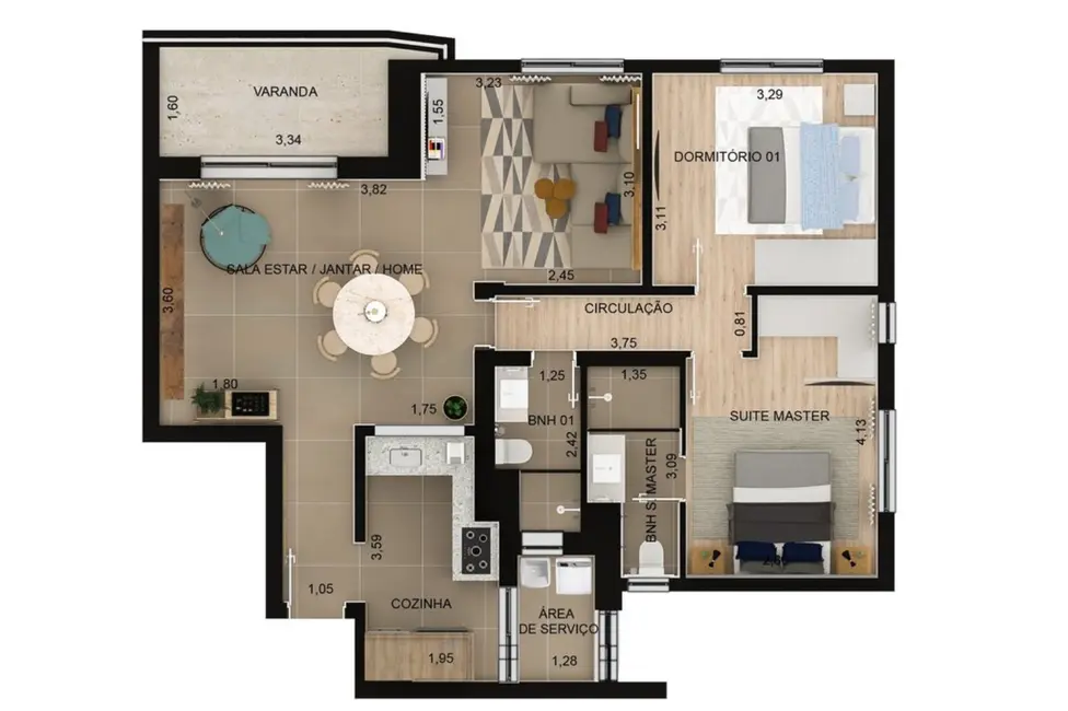 Apartamento com 2 quartos à venda, 84m2 em São Paulo - SP - imagem 9 Foto 9 de Apartamento com 2 quartos à venda, 84m2 em São Paulo - SP