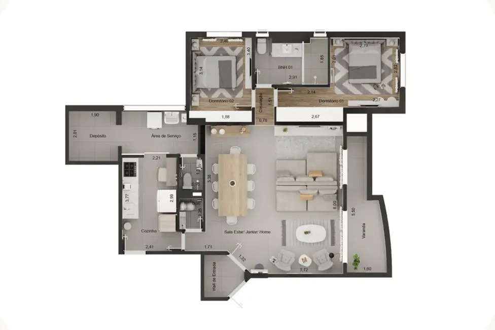 Foto 9 de Apartamento com 2 quartos à venda, 91m2 em Vila Olímpia, São Paulo - SP