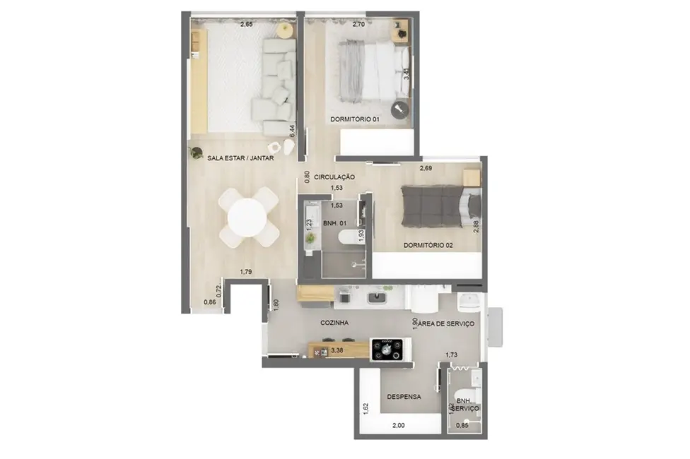 Apartamento com 2 quartos à venda, 65m2 em Paraíso, São Paulo - SP - imagem 9 Foto 9 de Apartamento com 2 quartos à venda, 65m2 em Paraíso, São Paulo - SP