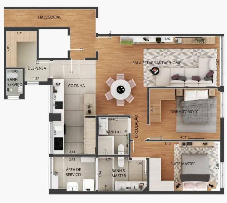 Apartamento com 2 quartos à venda, 91m2 em Vila Olímpia, São Paulo - SP - imagem 9 Foto 9 de Apartamento com 2 quartos à venda, 91m2 em Vila Olímpia, São Paulo - SP