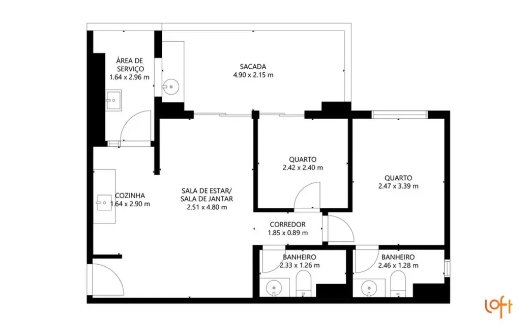 Apartamento com 2 quartos à venda, 63m2 em São Paulo - SP - imagem 9 Foto 9 de Apartamento com 2 quartos à venda, 63m2 em São Paulo - SP