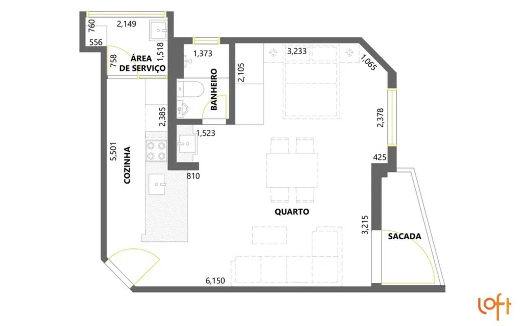 Apartamento com 1 quarto à venda, 53m2 em Vila Olímpia, São Paulo - SP - imagem 9 Foto 9 de Apartamento com 1 quarto à venda, 53m2 em Vila Olímpia, São Paulo - SP