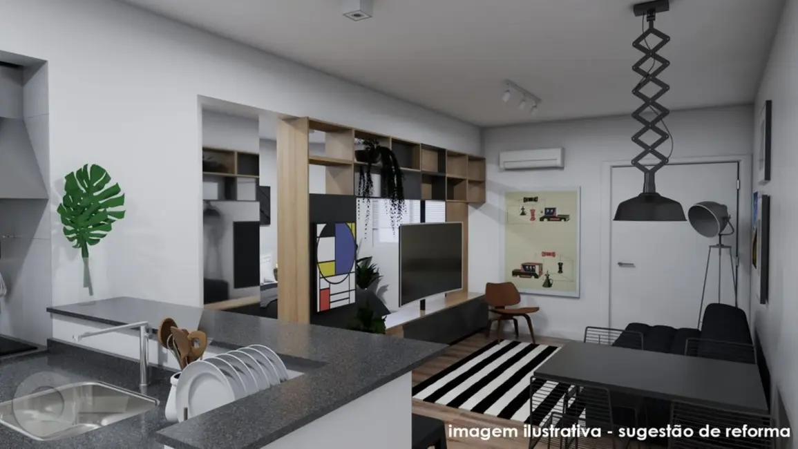 Apartamento com 1 quarto à venda, 53m2 em Vila Olímpia, São Paulo - SP - imagem 6 Foto 6 de Apartamento com 1 quarto à venda, 53m2 em Vila Olímpia, São Paulo - SP