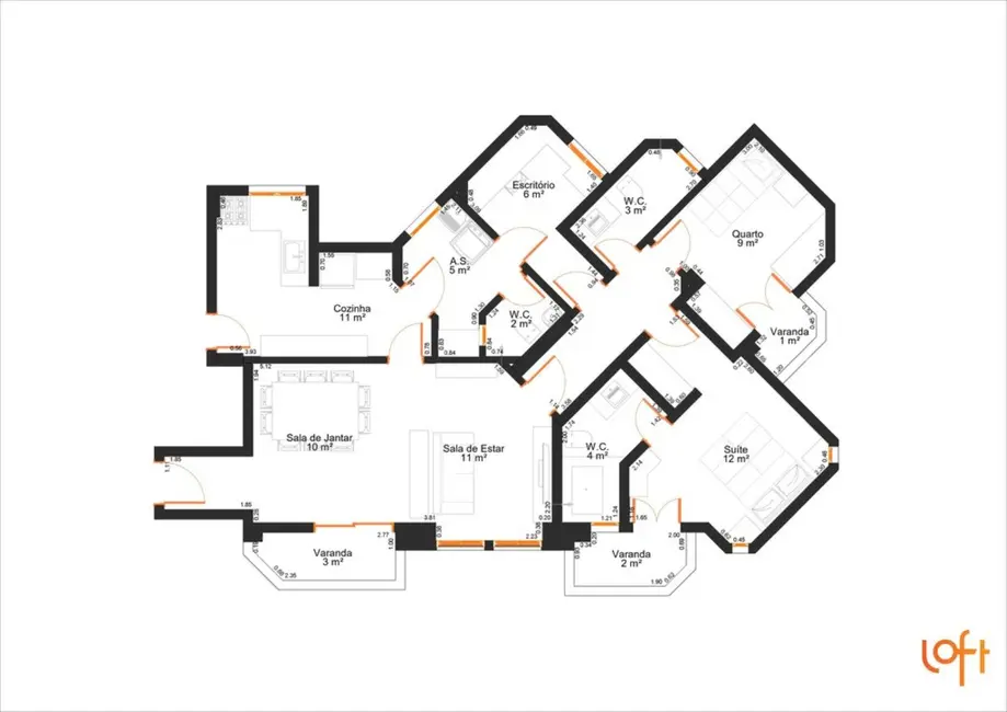Apartamento com 3 quartos à venda, 93m2 em Sumaré, São Paulo - SP - imagem 9 Foto 9 de Apartamento com 3 quartos à venda, 93m2 em Sumaré, São Paulo - SP