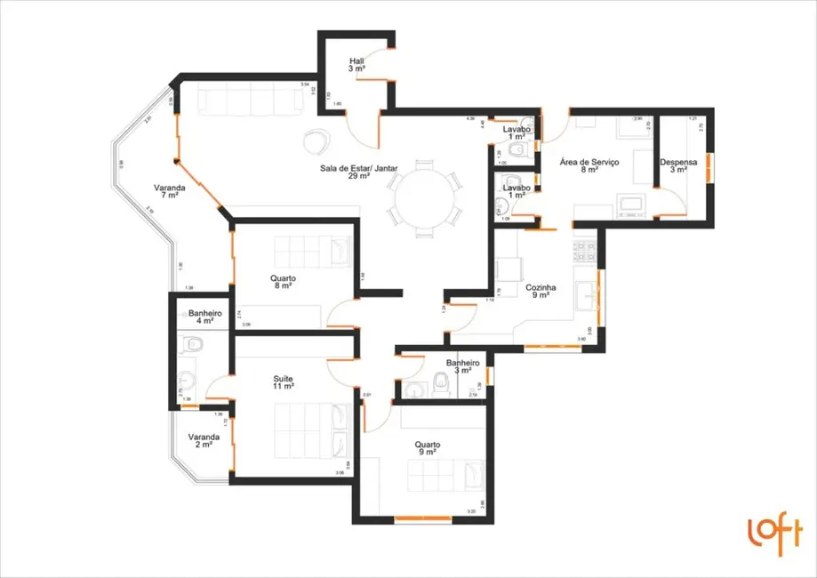 Foto 9 de Apartamento com 3 quartos à venda, 114m2 em São Paulo - SP