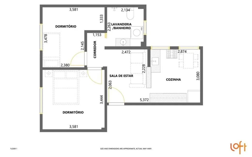 Apartamento com 2 quartos à venda, 52m2 em República, São Paulo - SP - imagem 9 Foto 9 de Apartamento com 2 quartos à venda, 52m2 em República, São Paulo - SP