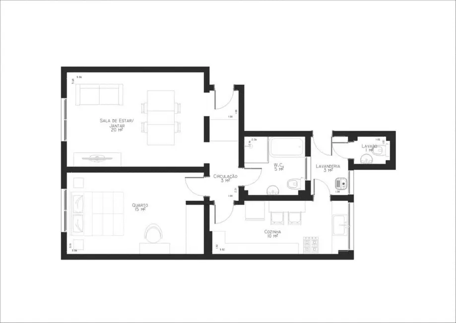 Apartamento com 2 quartos à venda, 63m2 em República, São Paulo - SP - imagem 9 Foto 9 de Apartamento com 2 quartos à venda, 63m2 em República, São Paulo - SP