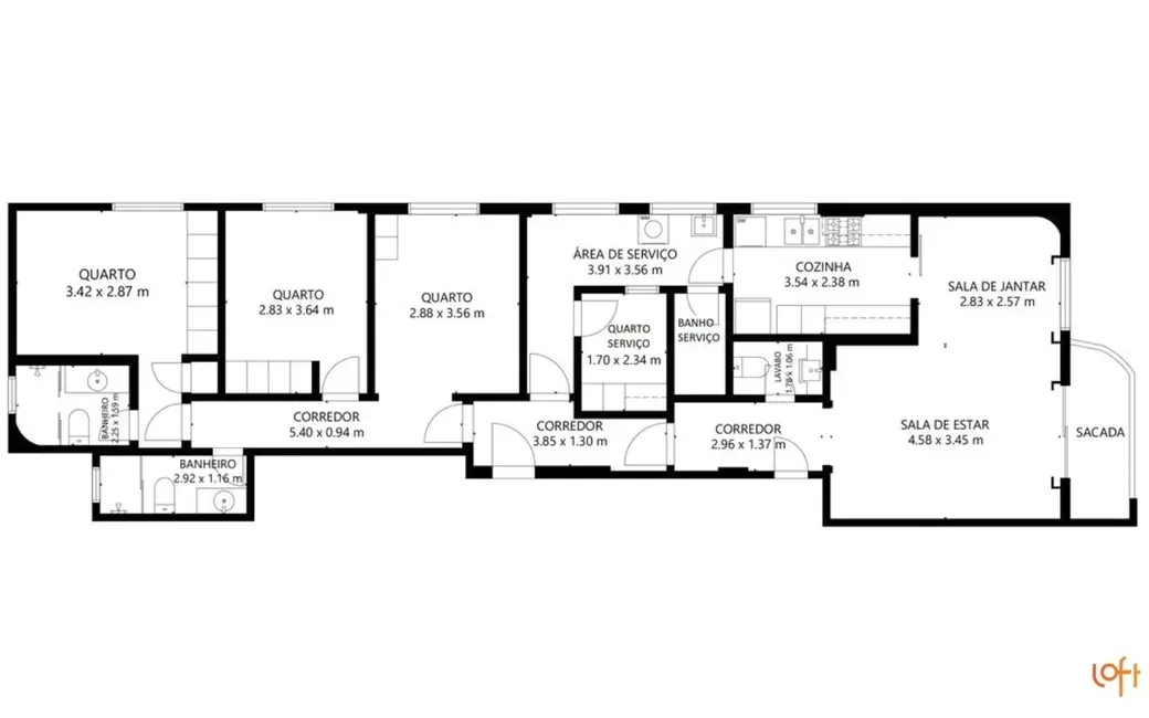 Apartamento com 3 quartos à venda, 125m2 em Perdizes, São Paulo - SP - imagem 9 Foto 9 de Apartamento com 3 quartos à venda, 125m2 em Perdizes, São Paulo - SP