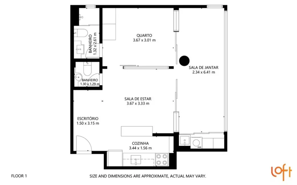 Foto 8 de Apartamento com 1 quarto à venda, 67m2 em Itaim Bibi, São Paulo - SP