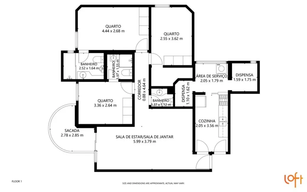 Apartamento com 3 quartos à venda, 95m2 em Moema, São Paulo - SP - imagem 9 Foto 9 de Apartamento com 3 quartos à venda, 95m2 em Moema, São Paulo - SP