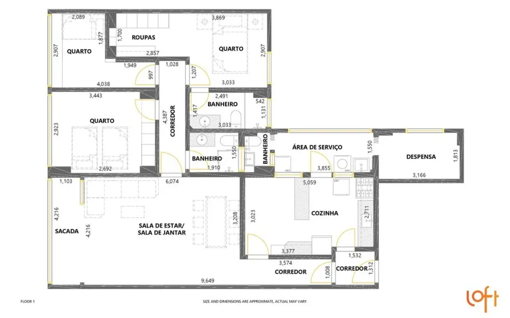 Apartamento com 3 quartos à venda, 126m2 em Perdizes, São Paulo - SP - imagem 9 Foto 9 de Apartamento com 3 quartos à venda, 126m2 em Perdizes, São Paulo - SP