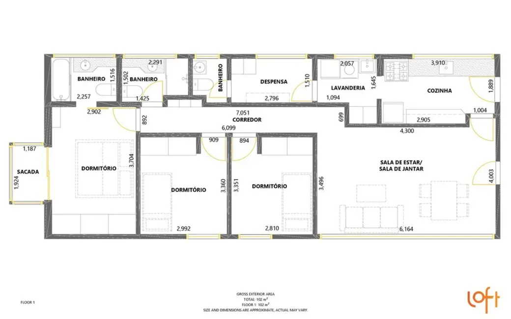 Foto 9 de Apartamento com 3 quartos à venda, 101m2 em Vila Madalena, São Paulo - SP