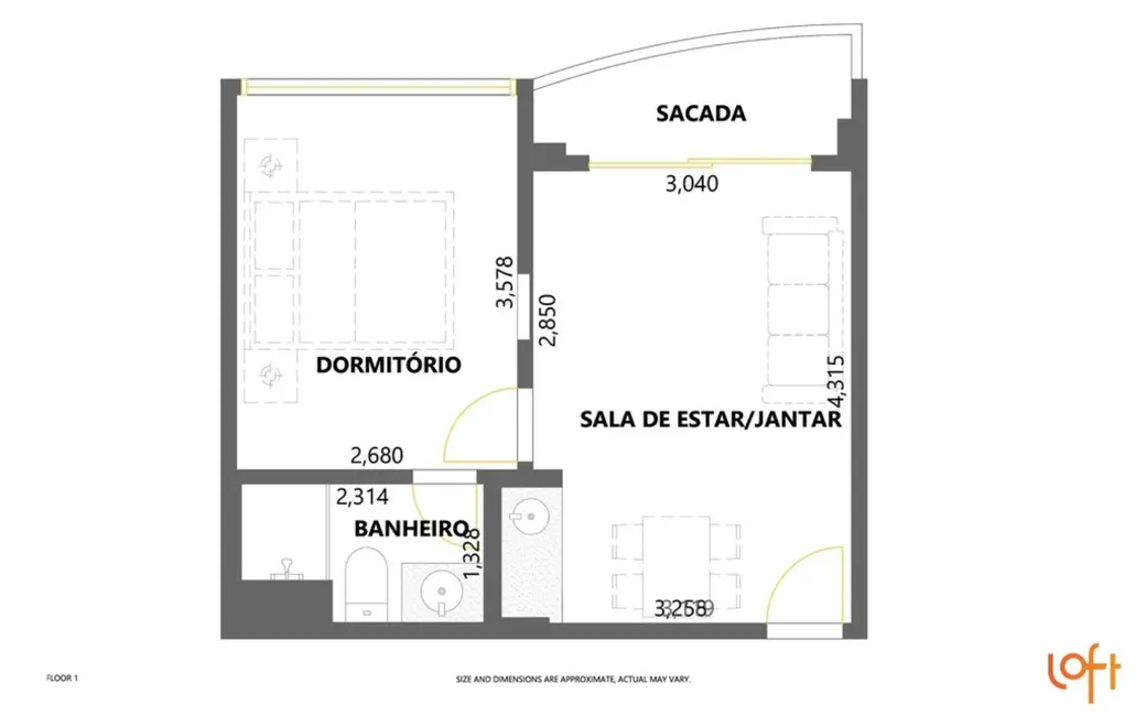 Apartamento com 1 quarto à venda, 33m2 em Moema, São Paulo - SP - imagem 8 Foto 8 de Apartamento com 1 quarto à venda, 33m2 em Moema, São Paulo - SP