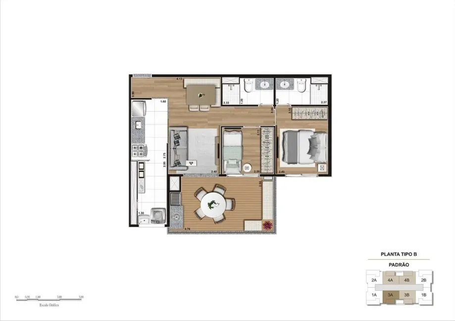 Foto 7 de Apartamento com 2 quartos à venda, 59m2 em Vila Prudente, São Paulo - SP