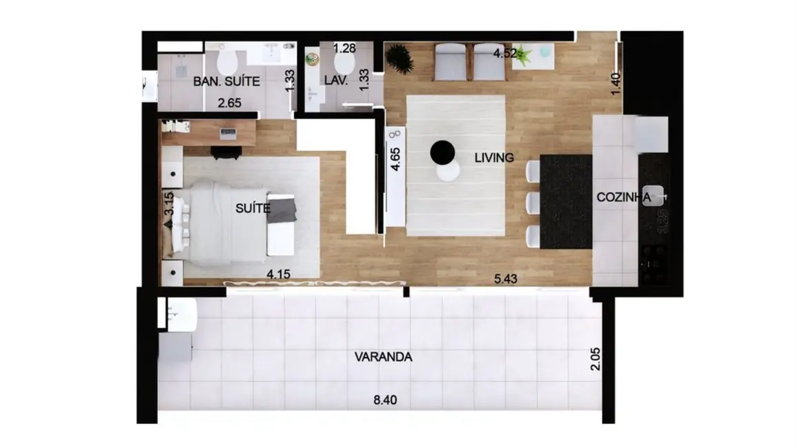 Apartamento com 1 quarto à venda, 70m2 em Itaim Bibi, São Paulo - SP - imagem 9 Foto 9 de Apartamento com 1 quarto à venda, 70m2 em Itaim Bibi, São Paulo - SP