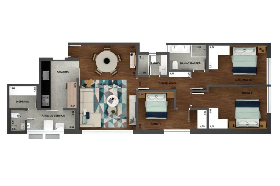 Foto 9 de Apartamento com 3 quartos à venda, 108m2 em Itaim Bibi, São Paulo - SP