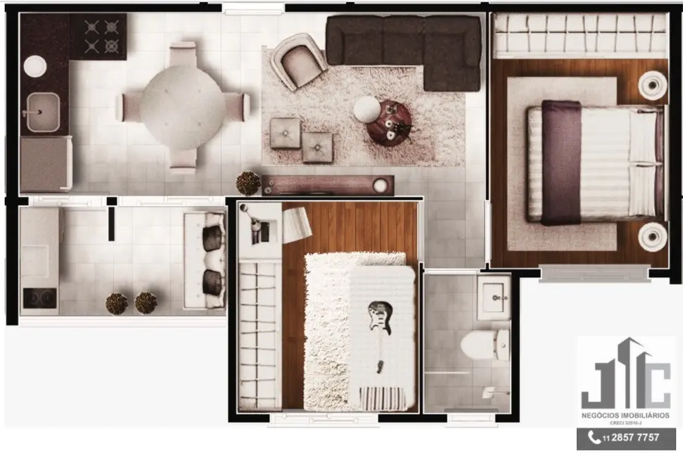 Apartamento com 2 quartos à venda, 40m2 em Guarulhos - SP - imagem 7 Foto 7 de Apartamento com 2 quartos à venda, 40m2 em Guarulhos - SP