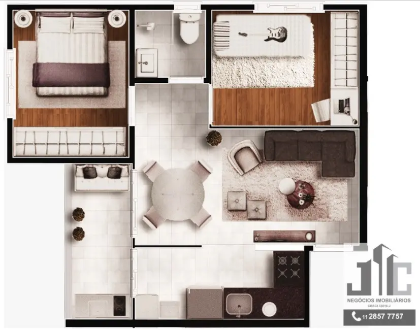 Apartamento com 2 quartos à venda, 40m2 em Guarulhos - SP - imagem 5 Foto 5 de Apartamento com 2 quartos à venda, 40m2 em Guarulhos - SP