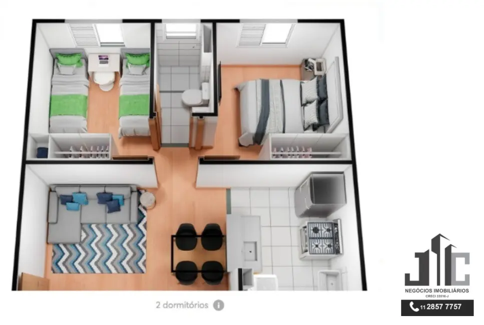 Foto 9 de Apartamento com 2 quartos à venda, 43m2 em Guarulhos - SP