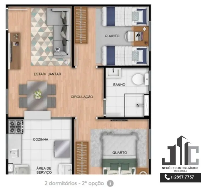 Foto 7 de Apartamento com 2 quartos à venda, 43m2 em Guarulhos - SP
