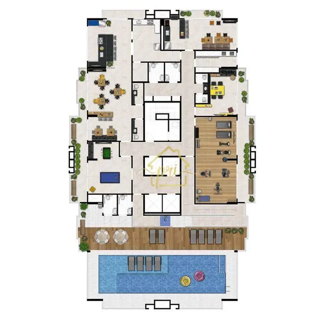 Apartamento com 1 quarto à venda, 54m2 em Boqueirão, Santos - SP - imagem 3 Foto 3 de Apartamento com 1 quarto à venda, 54m2 em Boqueirão, Santos - SP