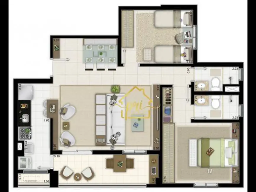 Apartamento com 3 quartos à venda, 84m2 em Marapé, Santos - SP - imagem 7 Foto 7 de Apartamento com 3 quartos à venda, 84m2 em Marapé, Santos - SP