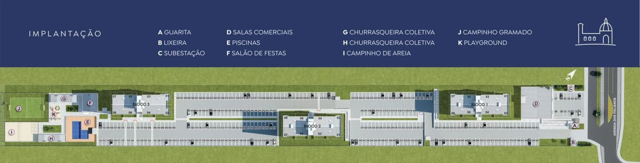 Foto 7 de Apartamento com 2 quartos à venda, 77m2 em São Francisco, Criciuma - SC