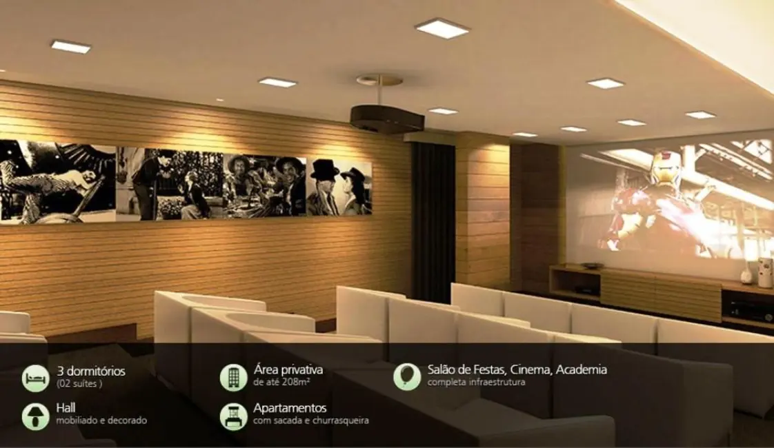 Foto 4 de Apartamento com 3 quartos à venda, 271m2 em Centro, Criciuma - SC