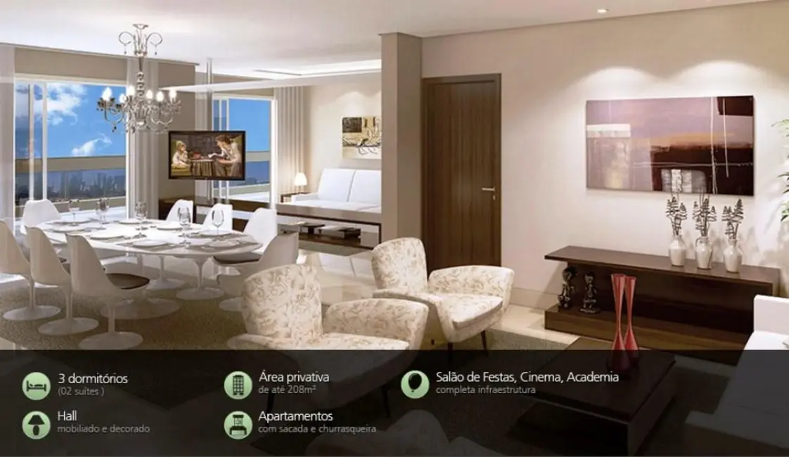 Foto 6 de Apartamento com 3 quartos à venda, 271m2 em Centro, Criciuma - SC