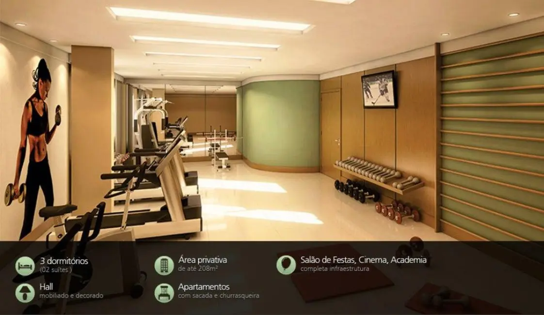 Foto 3 de Apartamento com 3 quartos à venda, 271m2 em Centro, Criciuma - SC