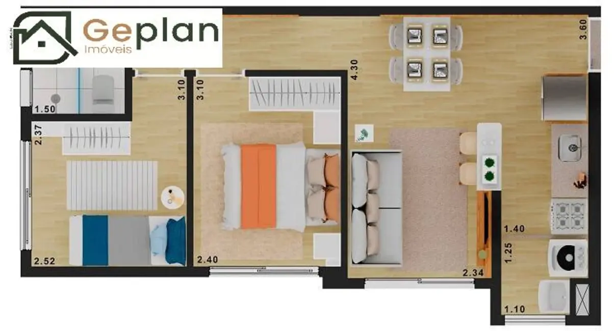 Apartamento com 2 quartos à venda, 42m2 em Mooca, São Paulo - SP - imagem 8 Foto 8 de Apartamento com 2 quartos à venda, 42m2 em Mooca, São Paulo - SP