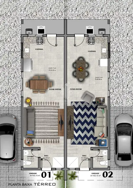 Foto 6 de Casa com 3 quartos à venda, 103m2 em Nova Palhoça, Palhoca - SC