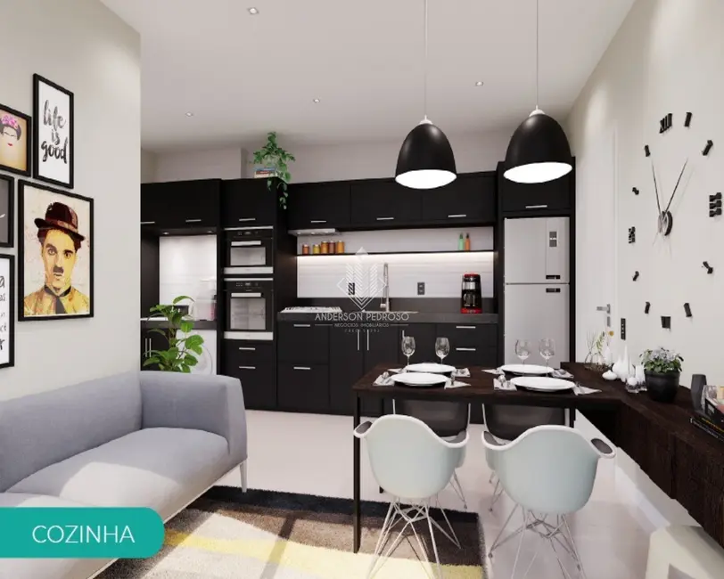 Foto 4 de Apartamento com 2 quartos à venda, 53m2 em São Sebastião, Palhoca - SC