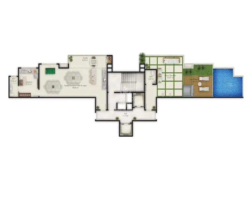 Foto 7 de Apartamento com 2 quartos à venda, 70m2 em Ipiranga, Sao Jose - SC
