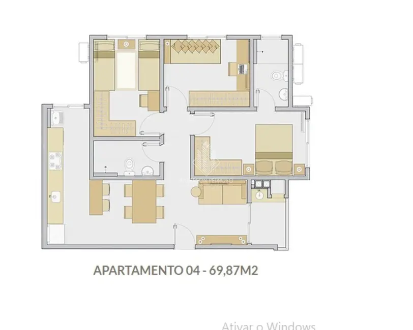 Foto 7 de Apartamento com 3 quartos à venda, 70m2 em Nova Palhoça, Palhoca - SC