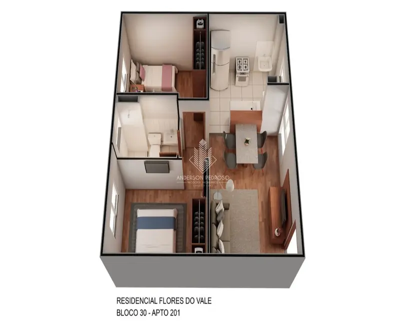 Foto 8 de Apartamento com 2 quartos à venda, 44m2 em Forquilhinha, Sao Jose - SC