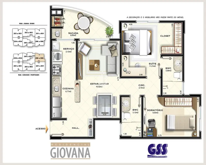 Apartamento com 2 quartos à venda, 70m2 em Ipiranga, Sao Jose - SC - imagem 4 Foto 4 de Apartamento com 2 quartos à venda, 70m2 em Ipiranga, Sao Jose - SC