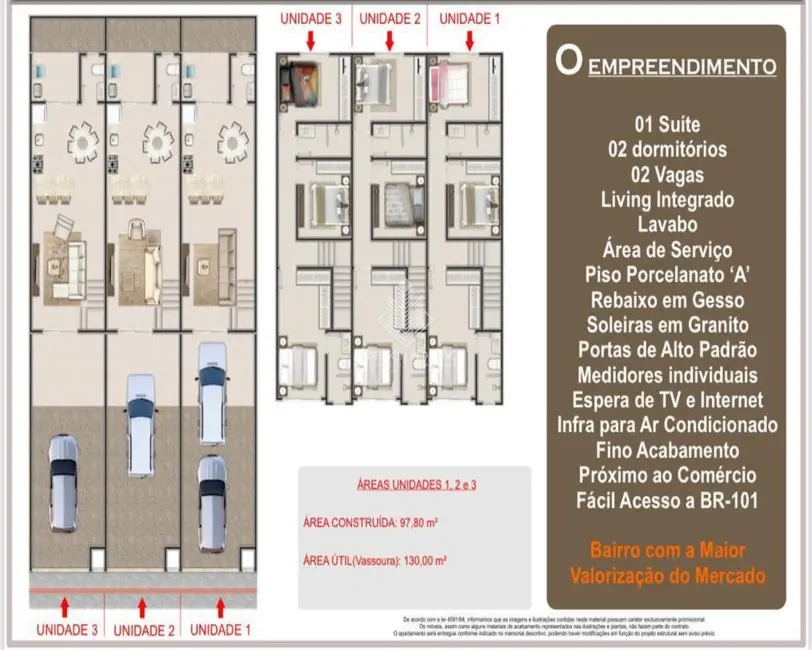 Foto 2 de Casa com 3 quartos à venda, 96m2 em Itapema - SC
