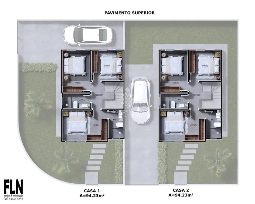 Foto 6 de Casa com 3 quartos à venda, 94m2 em Bela Vista, Palhoca - SC