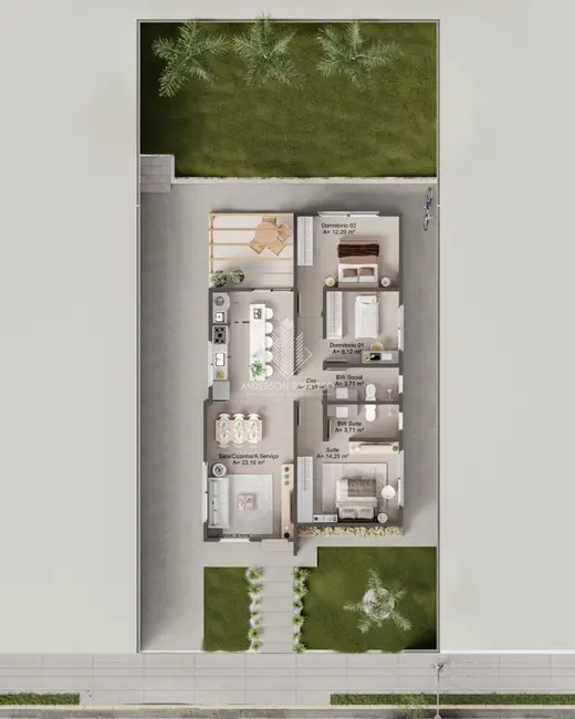 Foto 8 de Casa com 3 quartos à venda, 96m2 em São Sebastião, Palhoca - SC