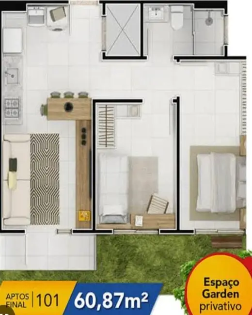 Foto 9 de Apartamento com 2 quartos à venda, 61m2 em Praia de Fora, Palhoca - SC