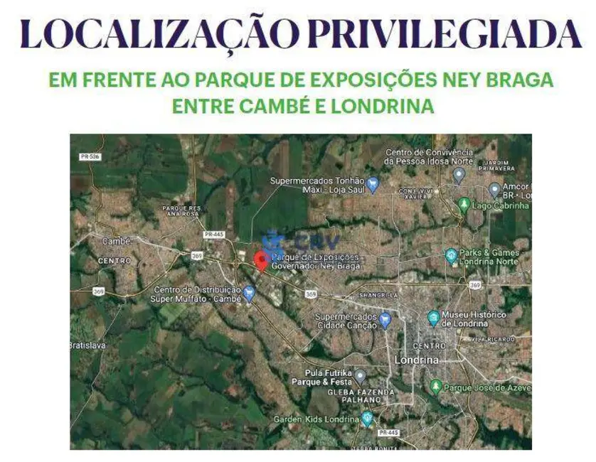 Foto 2 de Terreno / Lote à venda, 128850m2 em Rodocentro, Londrina - PR