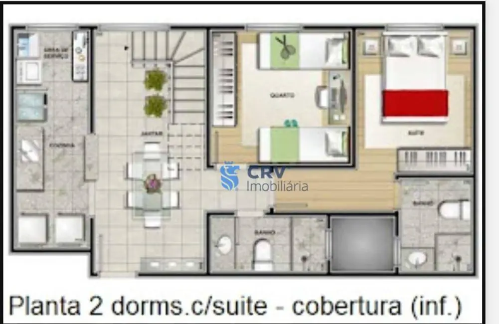 Apartamento com 2 quartos à venda, 130m2 em Vale dos Tucanos, Londrina - PR - imagem 4 Foto 4 de Apartamento com 2 quartos à venda, 130m2 em Vale dos Tucanos, Londrina - PR